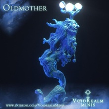 oldmother cosmic guardian toys & games dragons dungeons lady monster ocean sea water surreal aquatic dnd deep pathfinder oracle anthropomorphic 5e eel giantess 3d print model - Mito3D