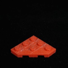 lego plate 3x3 45 cut toys & games 3d print model - Mito3D