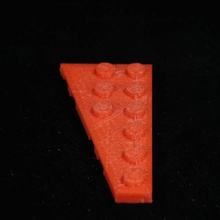lego piastra 3x6 pezzo ala sinistra giochi giocattoli 3d print model - Mito3D