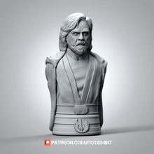 Luke gökyüzü gezgini büst Jedi Yıldız Savaşları 3d print model - Mito3D