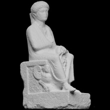 funerale statua barre mias scansione 3d stampabile arte Roma scultura Parigi calcare Francia fotogrammetria printing openglam baremie 3d print model - Mito3D