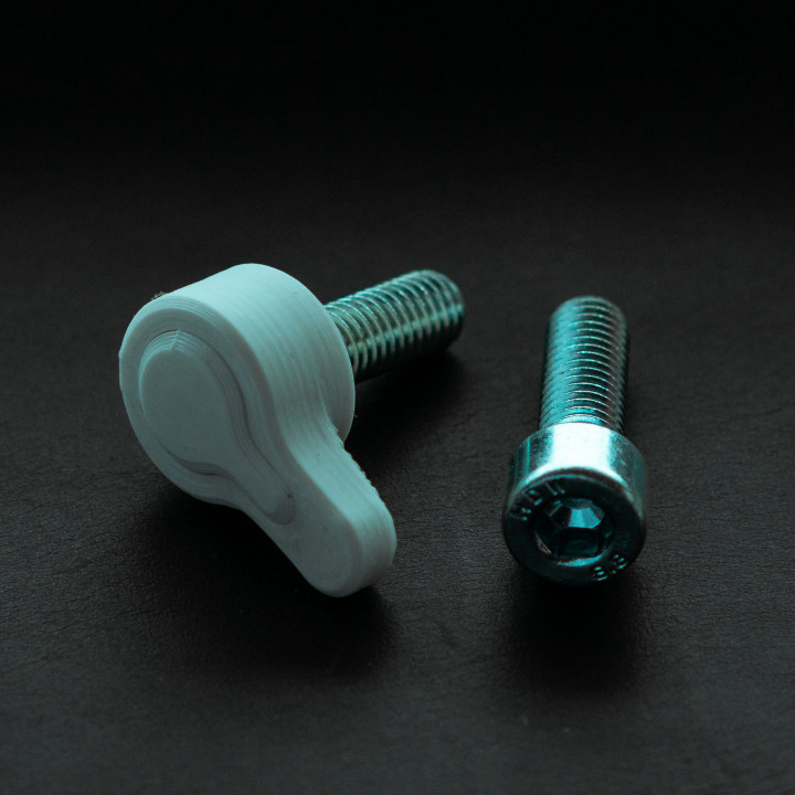 m8 shcs Schraube Griff Gadgets Elektronik Bolzen Knopf 3D print model - Mito3D