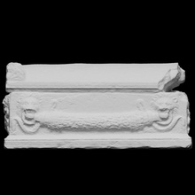 sarcofago decorato ghirlande Leone teste scansione 3d testa stampa scultura Parigi louvre calcare Italia fotogrammetria Libano Sidon openglam printable 3d print model - Mito3D