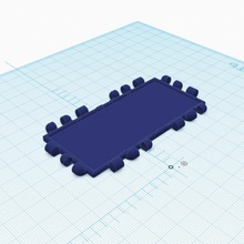 polipaneller çift Meydan dikdörtgen polipanel 3d print model - Mito3D