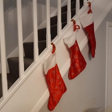 stair hangers christmas stairs hooks fixings stockings railings banister 3d print model - Mito3D