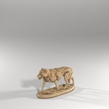 schüren Riese Wolf Frost Riesen Haustiere Spielzeuge Spiele Tier Drachen Dungeons Wald Haustier 3d print model - Mito3D