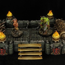 pit fighter arenas - professionally pre-supported toys & games dnd pathfinder frostgrave pitfighter bloodyswordminiatures 3dprintingpro 3d print model - Mito3D