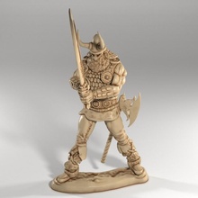 Frost Riese Krieger eingar Schwert Spielzeuge Spiele Drachen Dungeons Kämpfer Wikinger Berserker normannisch 3d print model - Mito3D