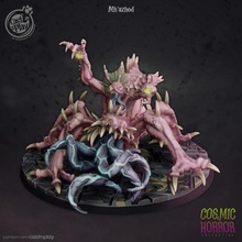 mh'azhod pre-supported toys & games fantasy horror monster cosmic tongue arms dnd castnplay presupported horrors 3d print model - Mito3D