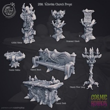 victorian church props pre-supported toys & games temple corrupted dnd castnplay cnp 3d print model - Mito3D