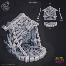 Portal pre supported Spielzeuge Spiele Grusel Tempel kosmisch Monster Tentakeln Castnplay Seite Fantay 3d print model - Mito3D