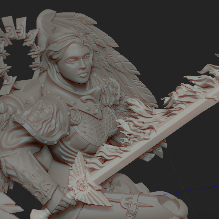 eterno Santo presupuesto juguetes juegos batalla ala angeles hermana monja sororitas 3D print model - Mito3D