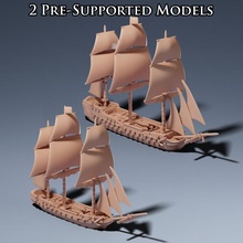3rd 5th taux frégate jouets Jeux noir pirate voile navire canon mers 3d print model - Mito3D