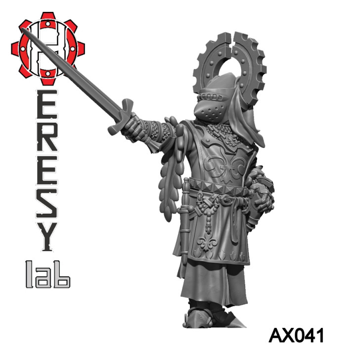 heresylab ax041 kartal şövalye 2 kasklar oyuncaklar oyunlar ejderhalar Zindanlar fantezi Warhammer savaşçı d maceracı Mordheim savaş grubu Axia 3D print model - Mito3D