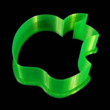 apple logo cookie cutter & garden 3d print model - Mito3D