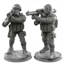 013 rpg toys & games army modern pistol soldier warhammer miniature tabletop infantry 28mm wh40k 32mm 3d print model - Mito3D