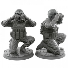 016 binoculars toys & games army modern soldier warhammer miniature tabletop infantry 28mm wh40k 32mm 3d print model - Mito3D