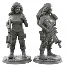 017 girl toys & games army modern pistol shield soldier warhammer miniature tabletop infantry 28mm wh40k 32mm 3d print model - Mito3D