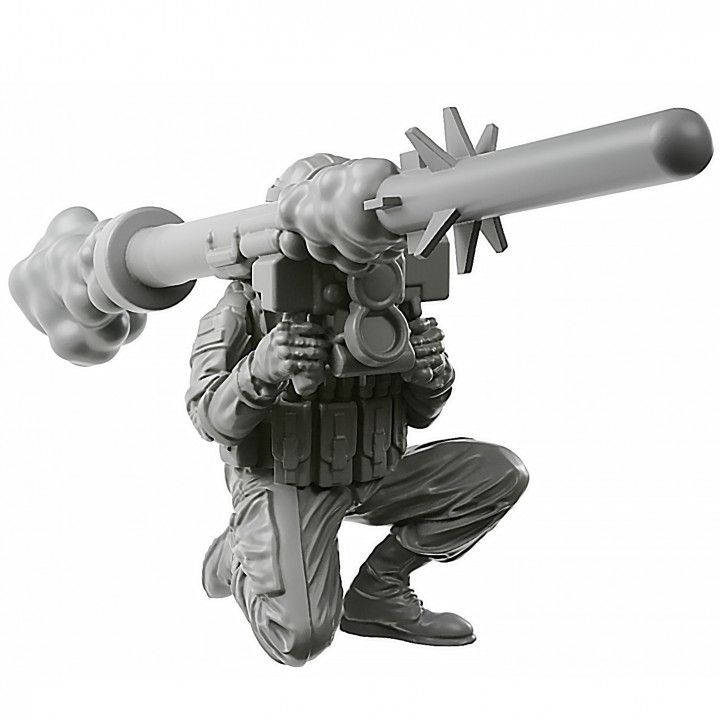 020 javeline toys & games army modern rocket rpg soldier warhammer miniature launcher tabletop infantry 28mm wh40k 32mm 3D print model - Mito3D