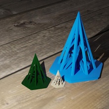christmas tree lattice 3d print model - Mito3D