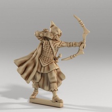 aventurier ranger archer elfe jouets Jeux dragons donjons héros rpg école arc table éclaireur half elf wodsman 3d print model - Mito3D