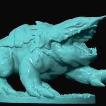 bulette toys & games monster dungeon&dragons dungeon scale 3d print model - Mito3D