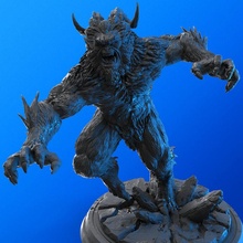 yeti toys & games creature monster snow ice dungeonsanddragons dnd frost 3dsofsan 3d print model - Mito3D