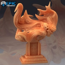specter swooping gravestone ghost female angry spirit toys & games fantasy gothic horror medieval monster rpg warhammer enemy tabletop dungeon dnd pathfinder npc 3d print model - Mito3D