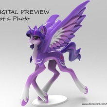 twilight sparkle mlp figurine fan art unicorn magic princess pony friendship alicorn equestria twilightsparkle ponyville 3d print model - Mito3D