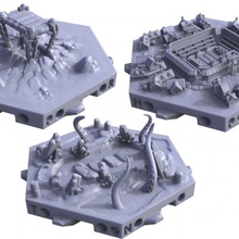 3 exclusive hexton hill arena tiles toys & games hex map maps dnd pathfinder frostgrave pre-supported bloodyswordminiatures 3dprintingpro hextonhills 3d print model - Mito3D