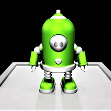 helperbot 1 & garden droid mini robot sciencefiction 3d print model - Mito3D