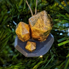 d'oro pepita acnh fan arte Natale animale decorazione oro albero festoso attraversamento orizzonte 3d print model - Mito3D