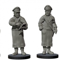 gestapo - french army ww2 28mm wargame action bolt figurine soldier miniature ww1 eskice 3d print model - Mito3D