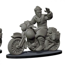 ciclistas francés Ejército ww2 28mm juego guerra Tienda acción bicicleta tornillo figurilla miniatura moto eskice motociclista 3d print model - Mito3D