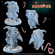 chibi krampus plague doctor pre- supported christmas xmas miniature resin minis presupported 3d print model - Mito3D