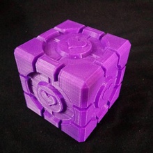 companion cube portal sanat hayranı küp video oyunu comapanion 3d print model - Mito3D