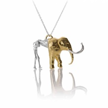 mammoth pendant jewellery dinosaur skeleton resin dlp wooly 3d print model - Mito3D