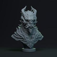 sacerdote lich busto oscuro muerte Fantasía oscura 3d print model - Mito3D