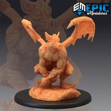 çirkin yaratık oturma taş canavar çömelme fantezi Ortaçağa ait rpg heykel Warhammer düşman kale masaüstü zindan dnd yol bulucu npc 3d print model - Mito3D