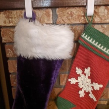christmas stocking hanger fireplace socks stockings 3d print model - Mito3D