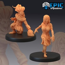 vampire spawn set undead blood cursed monster collection fantasy gothic horror medieval rpg warhammer enemy tabletop dungeon dnd pathfinder npc 3d print model - Mito3D