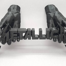 metallica wallmount fan art 3d print model - Mito3D