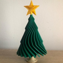 contemporáneo escritorio árbol nivel Navidad mini nano pequeña estrella sombrero copa 3d print model - Mito3D