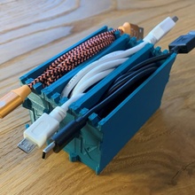 universal cable organizer tidy usb 3d print model - Mito3D