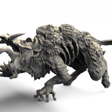 kdm - boar god fanmade fantasy horror monster rpg berserk kingdomdeath 3d print model - Mito3D