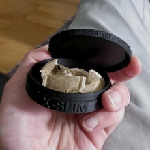 swedish snusdosa snuffbox extra slim container tobacco reusable snus snuff xslim svenskt 3d print model - Mito3D