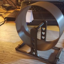 Hamster Rad Leise unterstützt einfach drucken montieren niedlich Kit Unterstützung pla völlig druckbar petg 3d print model - Mito3D