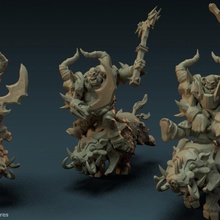 ork domuz biniciler mağaza Warhammer orklar Warhammerfantasy Ageofsigmar yaban domuzları 3d print model - Mito3D