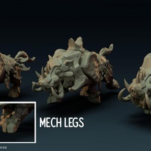 boar mech legs warhammer warhammer40k ageofsigmar boars 3d print model - Mito3D