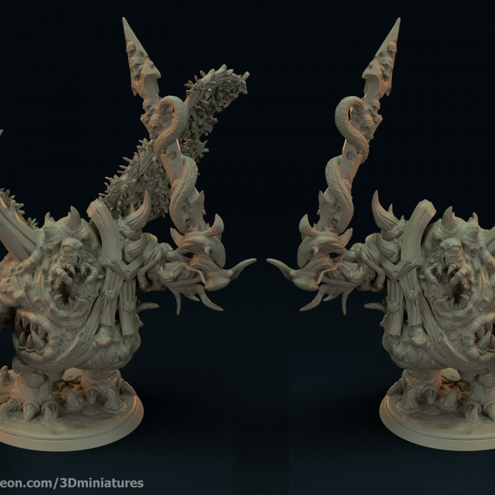 rotten daemon prince warhammer40k nurgle ageofsigmar daemonprince daemonprinceofnurgle 3D print model - Mito3D